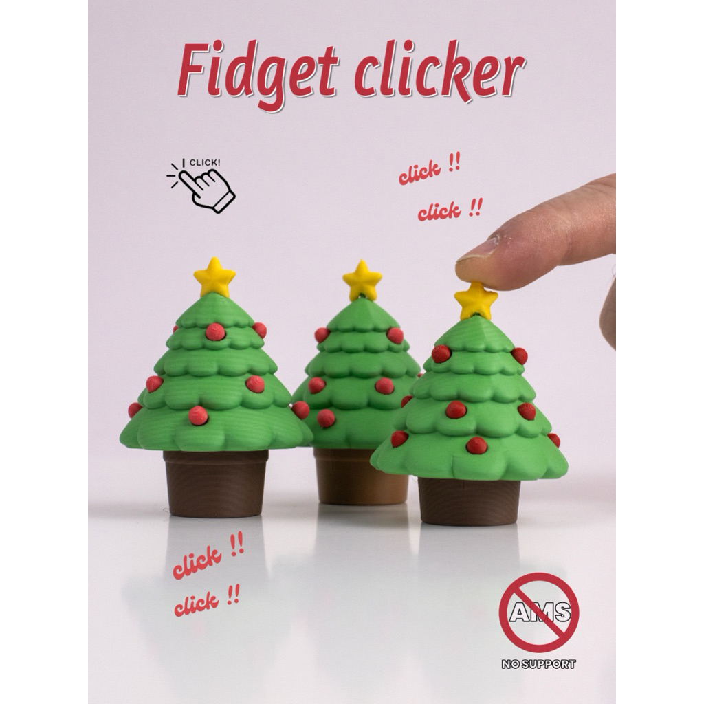CLICKER CHRISTMAS TREE MODEL (ของเล่นคลิกคลายเครียด)