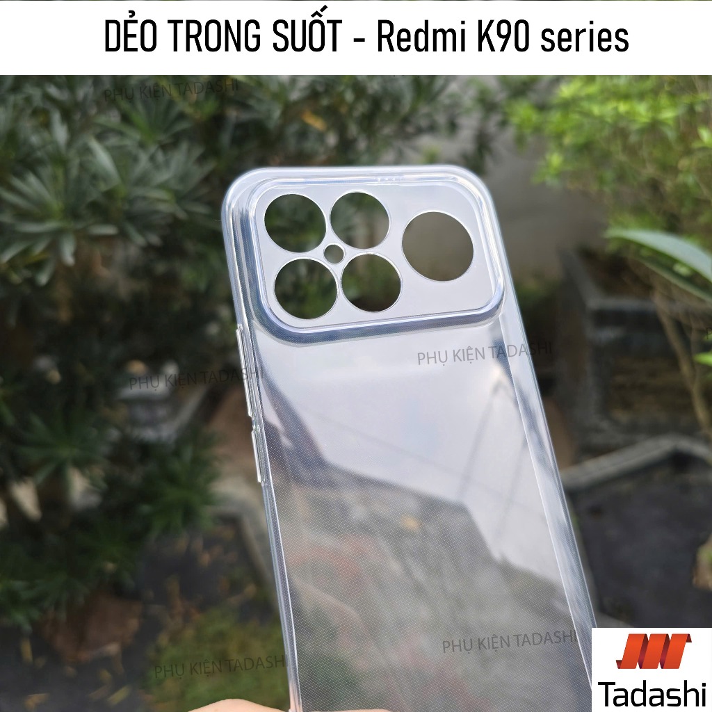 Xiaomi Redmi K90/ K90 Pro Max, Redmi K80/ K80 Pro, Poco F8 Pro/ F8 เคสนิ่มโปร่งใสพิเศษพร้อมขอบป้องกั