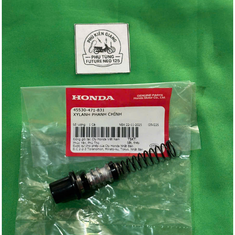 ชุดลูกสูบเบรคหลัก (ลูกสูบน้ํามันด้านบน) สําหรับ Future Neo, Future X รหัส 45530-471-831 สินค้าแท้