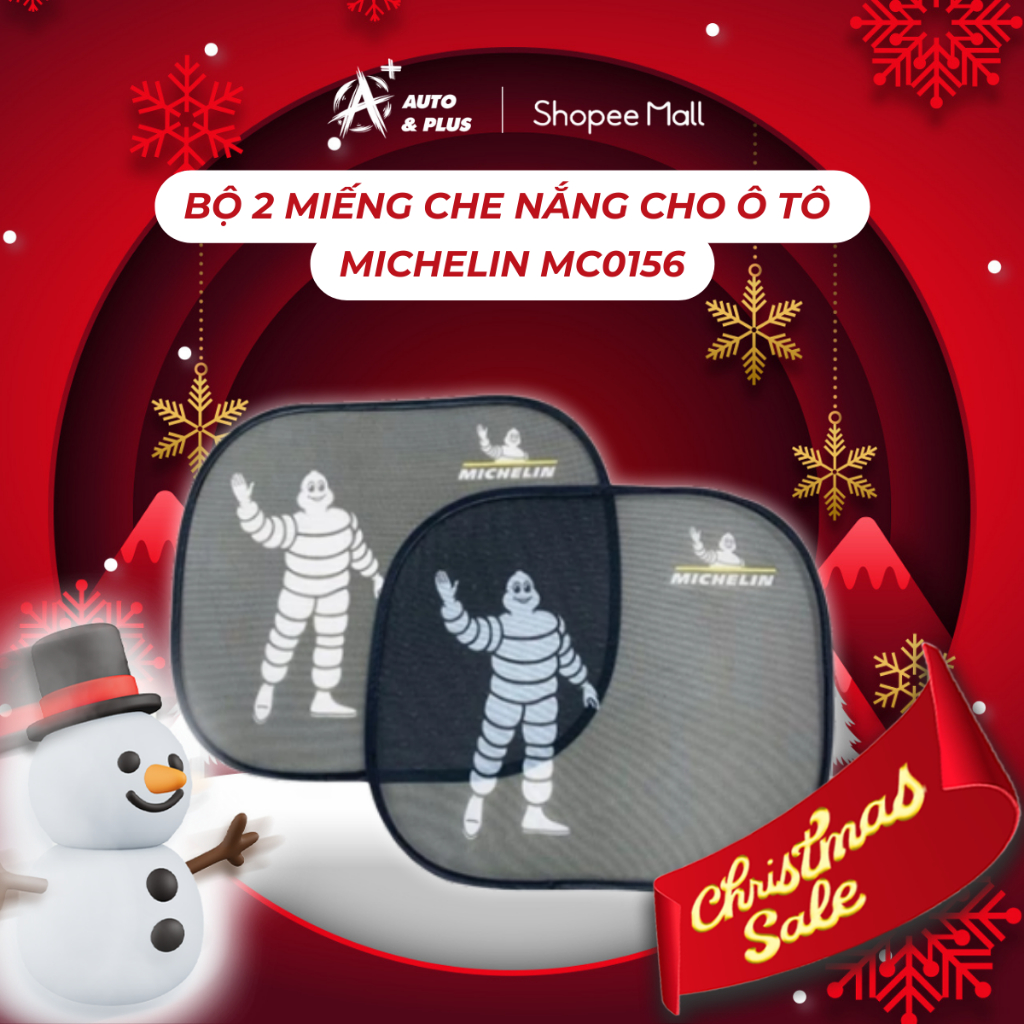 Michelin - ชุดม่านบังแดดรถยนต์ 2 ชิ้น - MC0156 - Auto&Plus