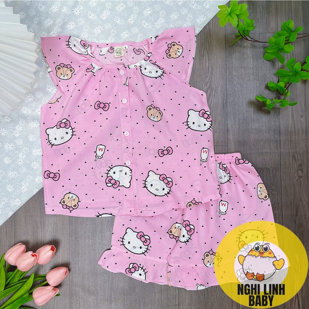 ชุดหัวต้นขาเด็กผู้หญิง ผ้าลินิน 2 ผิว แบบ 1 นุ่ม โปร่ง 12-43กิโลกรัม - งhi ลินห์ ที่รัก