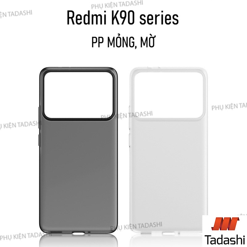 Redmi K90 Pro Max/ K90/ K80/ K80 Pro/ K80 Ultra Thin Case Matte Plastic Limited ลายนิ้วมือ, ขอบป้องก