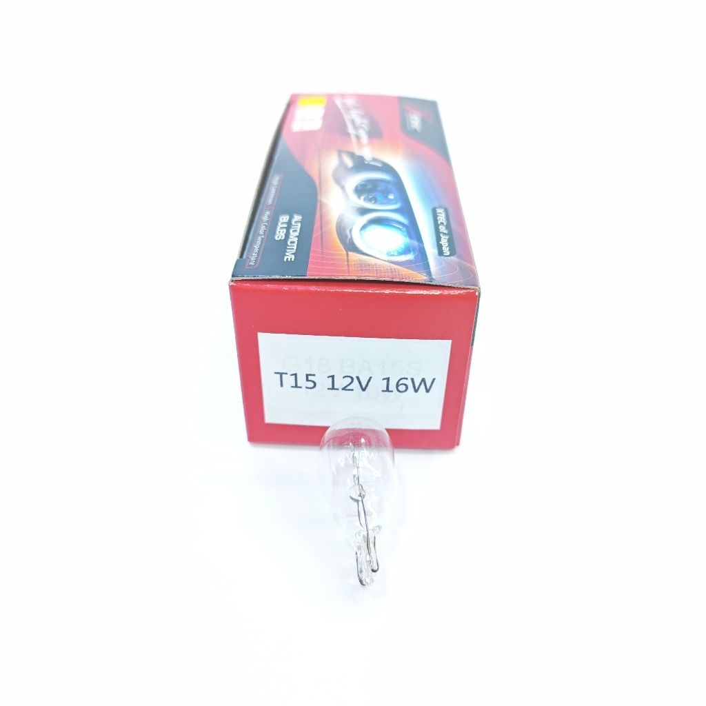 XTEC of Japan T15 หลอดไฟถอยหลังรถยนต์ (W16W) - 12V 16W - ใส ทนทาน