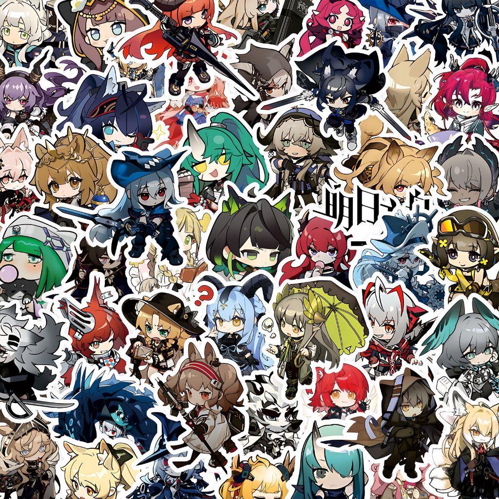AVAILABLE/ชุดสติ๊กเกอร์ Arknights 100 ชิ้นใหม่ | สติ๊กเกอร์สี ทําเอง / ไม่ซ้ํากัน วิดีโอเกมกันน้ํา