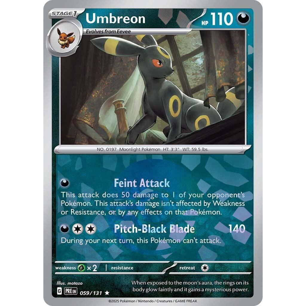 [ของแท้] [PKM-ENG] POKEMON Card /Card Game - Umbreon (ลายบอลโปก) 059/131 - SV: Prismatic Evolutions
