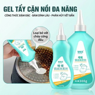 Gel Tẩy Rửa Đáy Nồi Chảo Đa Năng Siêu Tẩy Dầu Mỡ Nhà Bếp Làm Sạch Bong Vết Cháy Đen Cứng Đầu Không Hại Bề Mặt Dụng Cụ