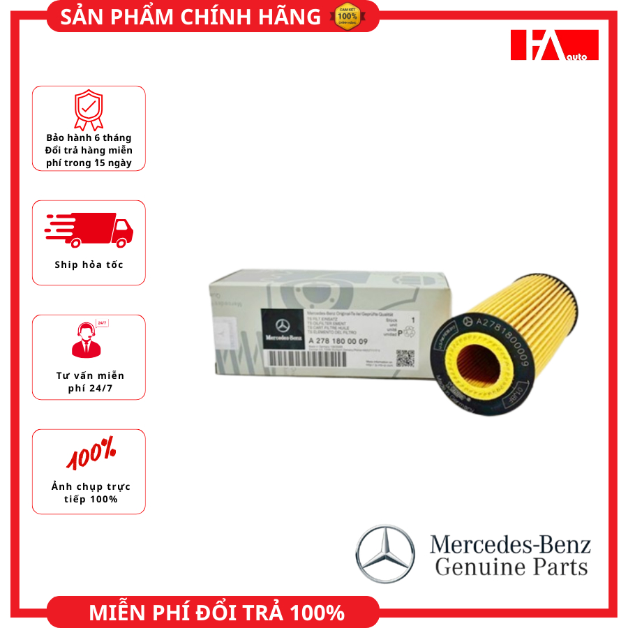 กรองน้ํามันเครื่อง Mercedes-Benz: A45 AMG, AMG GT S, C43 AMG, CL63 AMG, CLA45 AMG, CLS500, CLS63 AMG