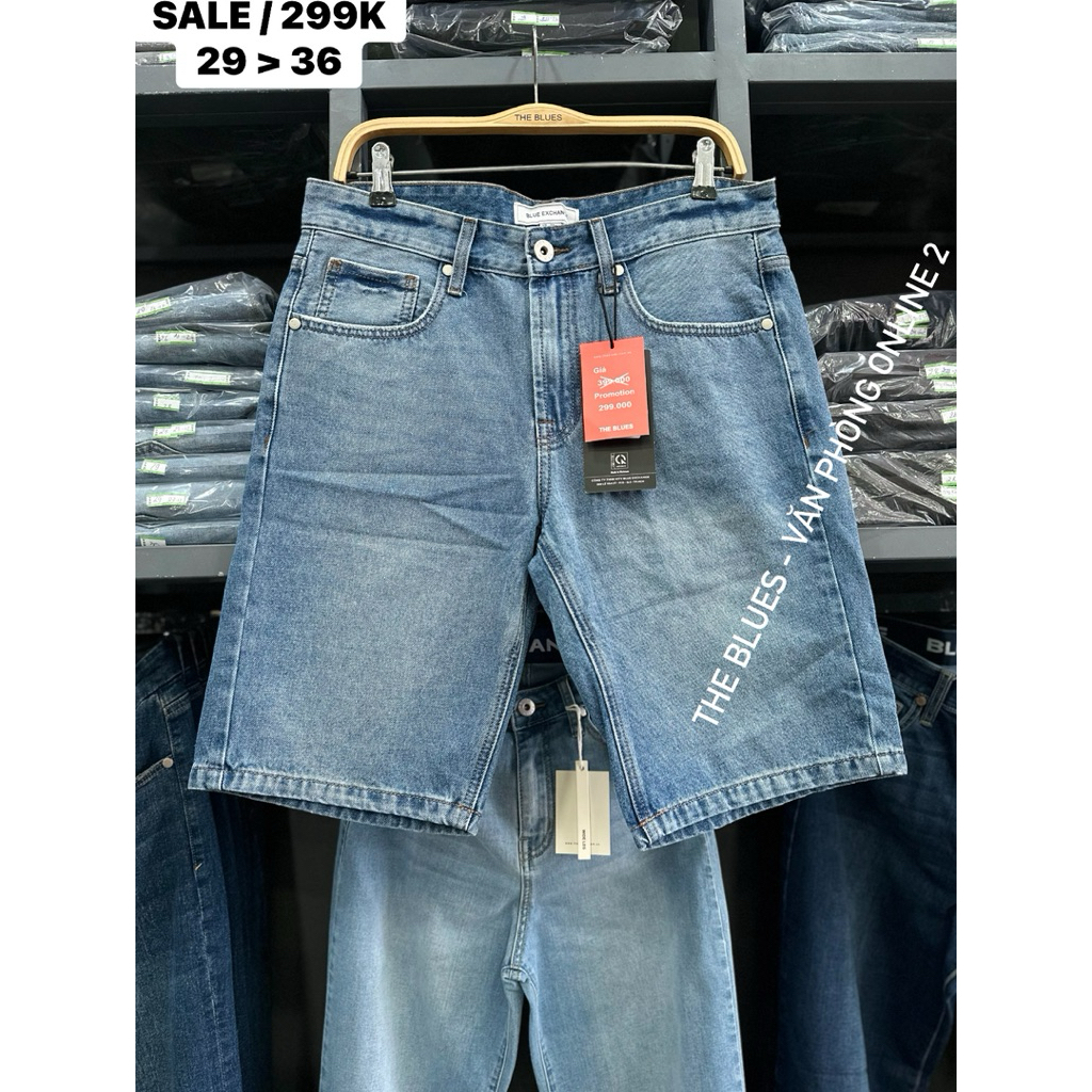 กางเกงยีนส์ขาสั้นผู้ชาย - The Blues 2023-26S