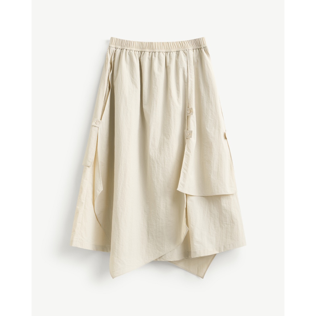 กระโปรงเอวยางยืด Form A Line สําหรับผู้หญิง - Routine 10S26SKIW002