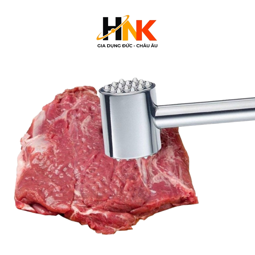 WMF Profi Plus ค้อนเนื้อ Cromargan สแตนเลส 25 ซม. - เครื่องทําให้นุ่มเนื้อคุณภาพสูงนําเข้าจากเยอรมัน