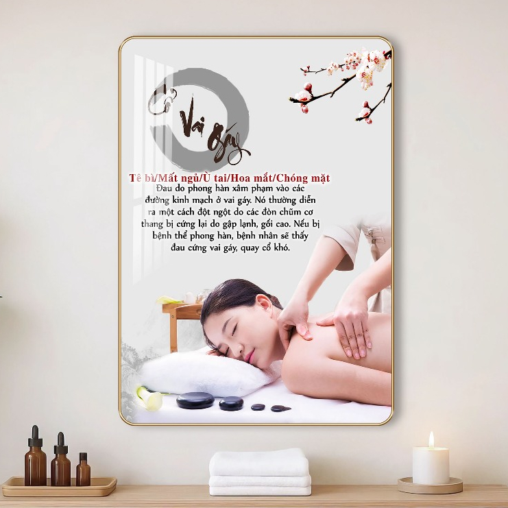 คอไหล่นวดภาพวาดบํารุงแขวนผนัง TS ยี่ห้อ Truong Sinh Painting Studio