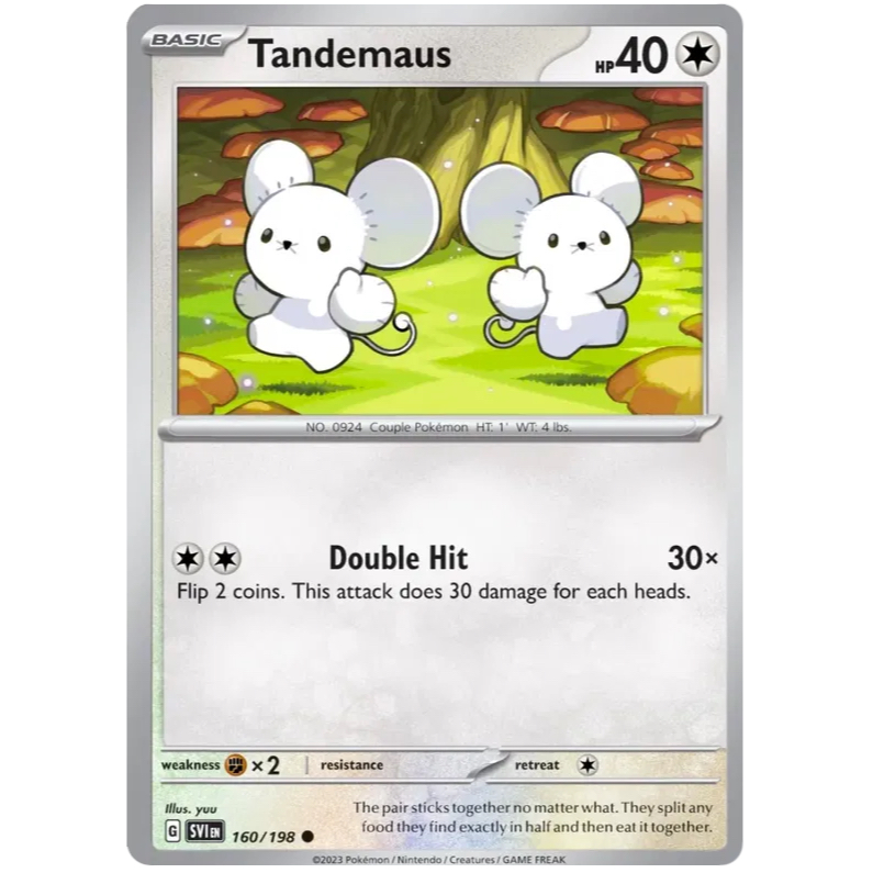 SVI - Pokemon TCG - Tandemaus - ทั่วไป - 160/198