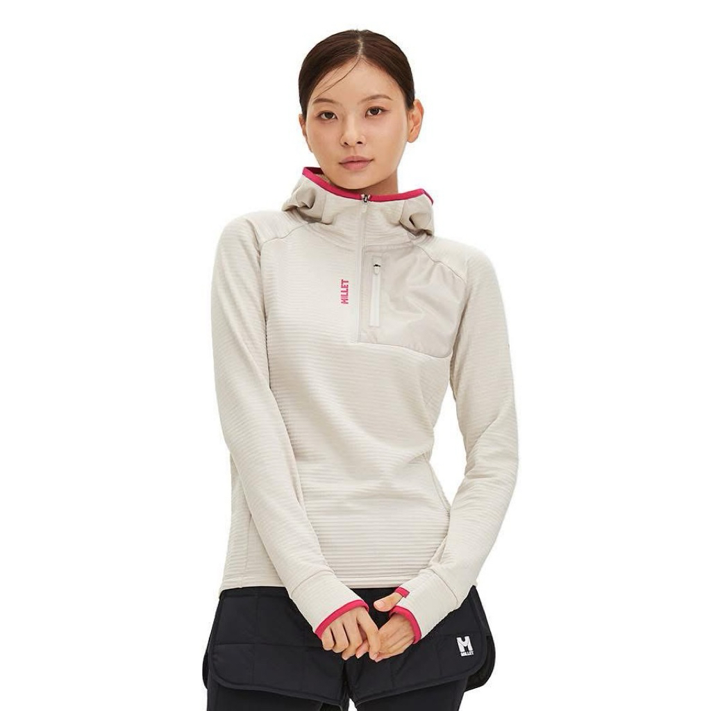 [MILLET Surplus] เสื้อแจ็คเก็ตมีฮู้ดกันลมสําหรับผู้หญิง – เสื้อแจ็คเก็ตมีฮู้ด MILLET คุณภาพสูงกลางแจ