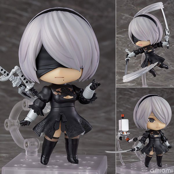 12ซม. FuLL BoX [ Vu Tri Ba ] ฟิกเกอร์ Nendoroid - NieR:Automata - 2B (YoRHa No.2 Type B)