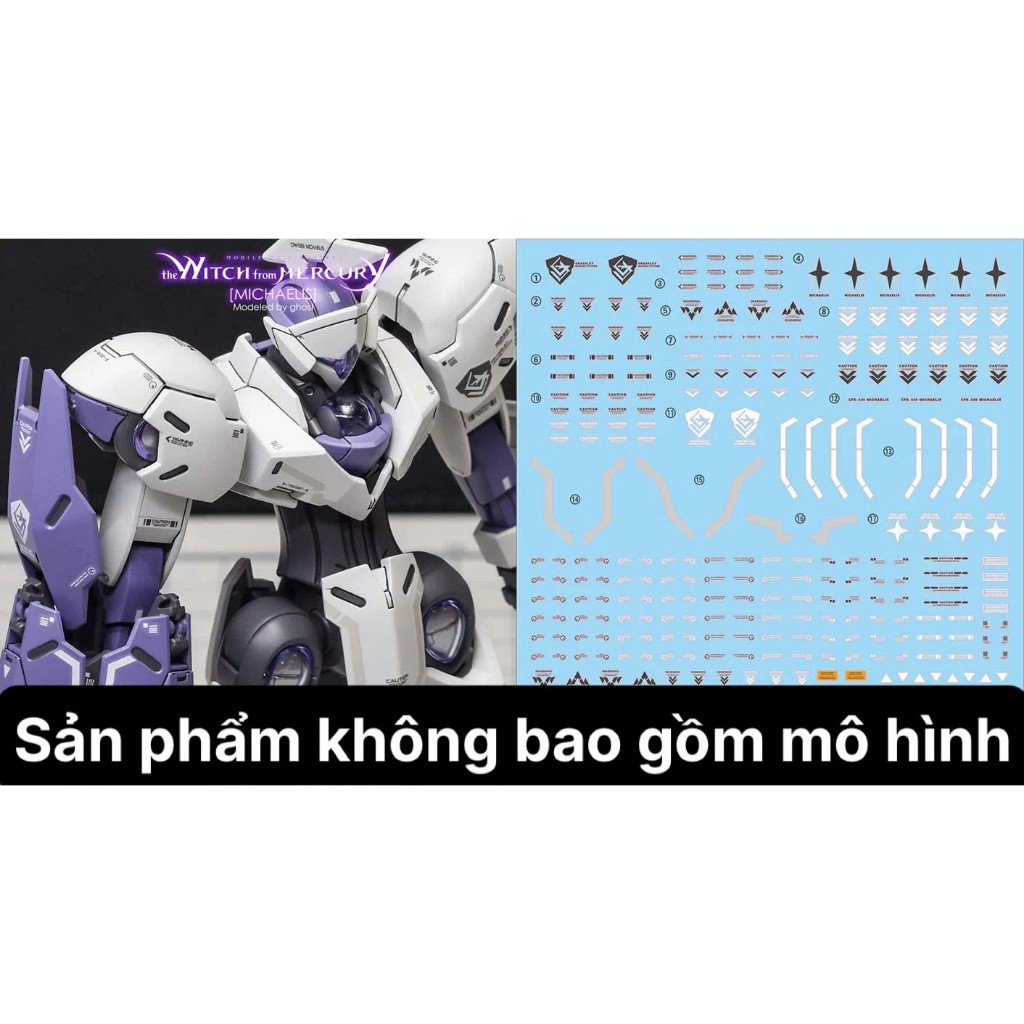 [Ghost] Gundam HG Michaelis Model Water Decal/Decal