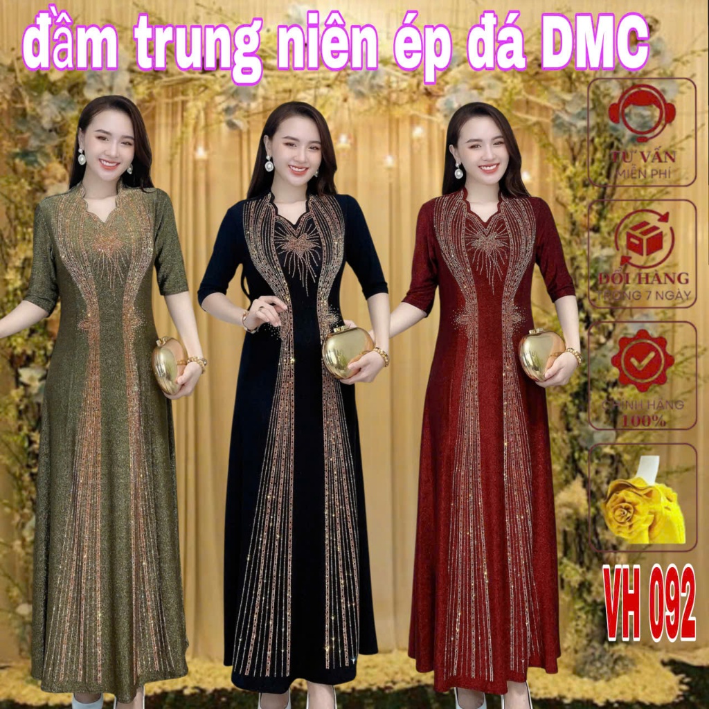 ชุดราตรี VH092 DMC STONE PRESSED PATTERN, FOM DESIGN, คอนซีลเลอร์ LUXURY, ผ้า STRETCH SOFT AND SMOOT