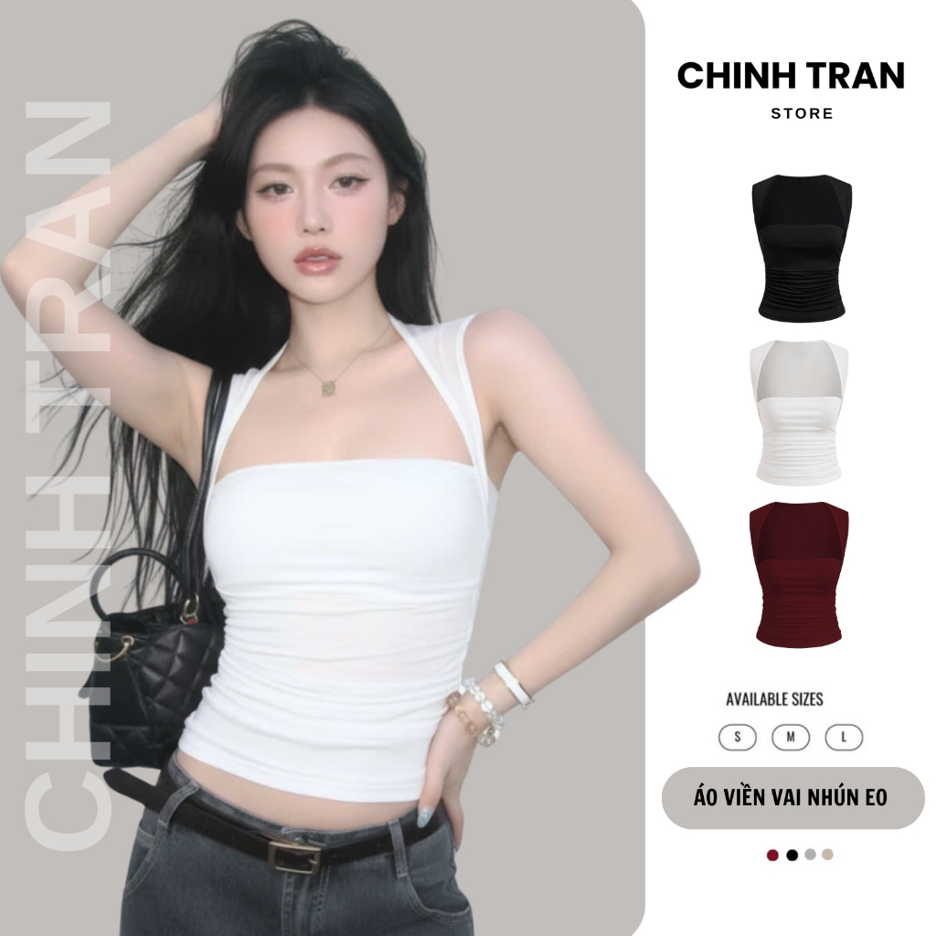 เสื้อเชิ้ตผ้าฝ้ายยืดผู้หญิงอินเทรนด์ - ร้าน Chinh Tran