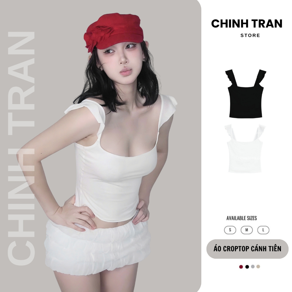 FAIRY WINGS เสื้อโครเชต์ Bodycon ผลิตจากผ้าฝ้ายยืด นุ่ม เย็นสบาย และ Feminine - Chinh Tran Store