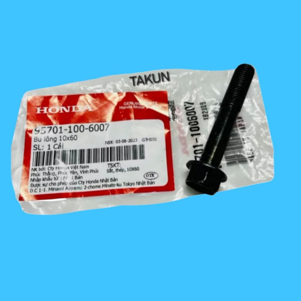 สกรูและสลักเกลียวสําหรับ SH Italy Dylan 2001-2004, รถยนต์ @ 2000-2004, PS... 10x60 ญี่ปุ่น 95701-100