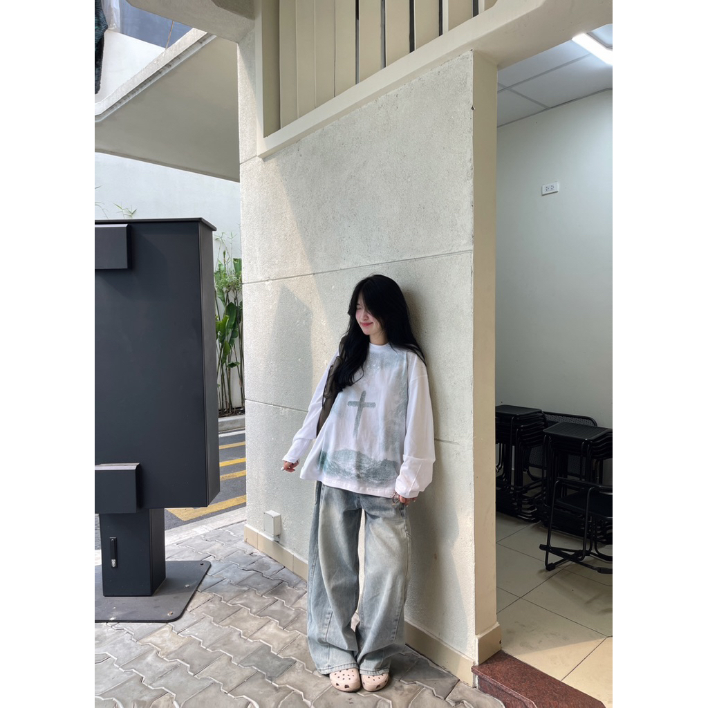 Wash PREMIUM Bacsic Curved Jeans 97-99cm(4603)