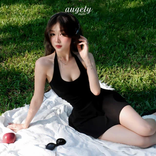Augety Studio BELLE HALTER เสื้อครอปสายเดี่ยวเปลือยหลัง