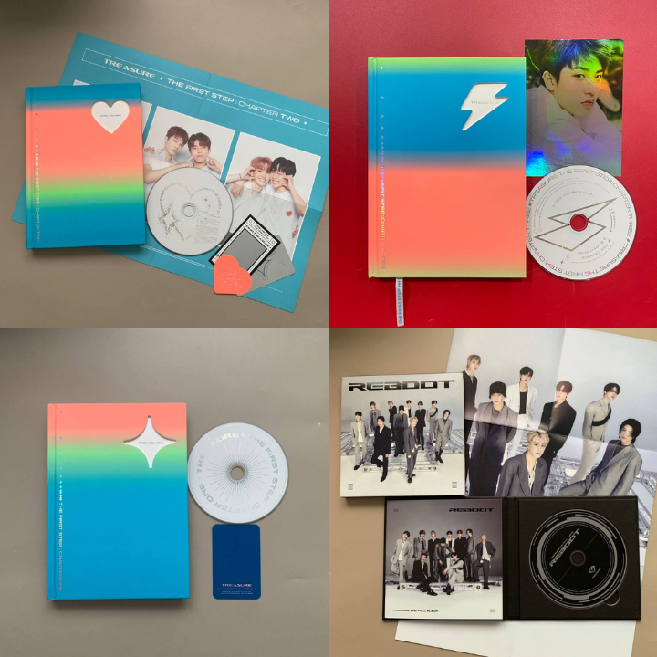 อัลบั้ม TREASURE เก่า – อัลบั้ม Kpop สะสม – Chapter One / Chapter Two / Chapter Three / Treasure Eff