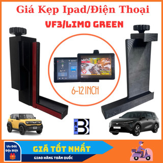 Bộ Giá Kẹp Ipad/Máy Tính Bảng/Điện Thoại loại từ 6 đến 12 inch dành cho Vinfast VF3, Limo Green