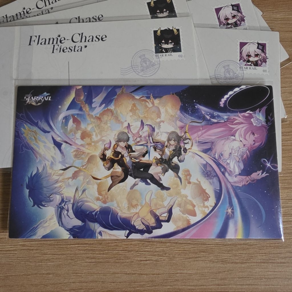 (HSR Pop up 2025) Poscard แสตมป์จํากัด DanHeng Evernight - โปสการ์ด Honkai Star Rail
