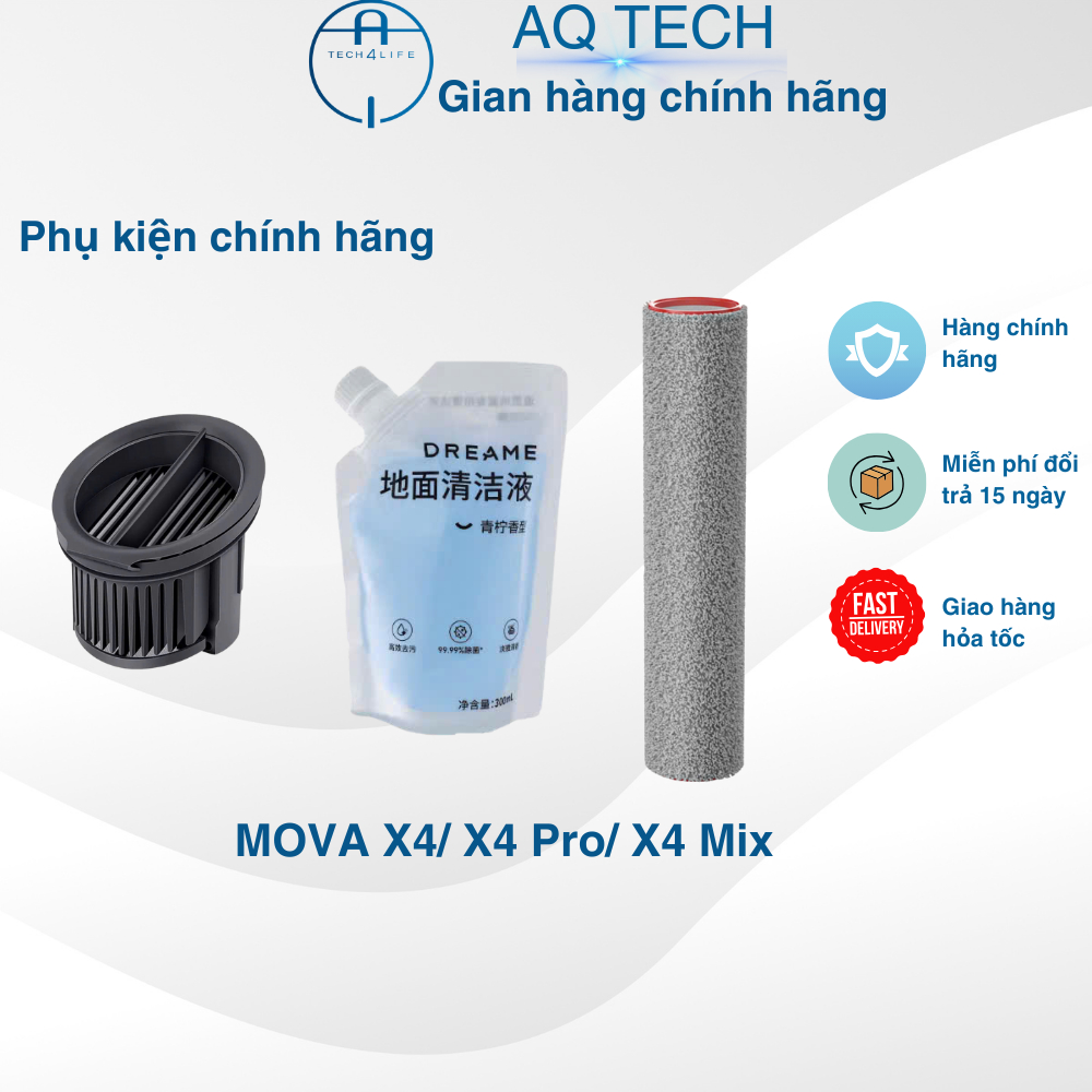 แปรงลูกกลิ้งเปลี่ยน Mova X4, X4 Pro, X4 Mix - อุปกรณ์เสริม Mova X4, X4 Pro, X4 Mix