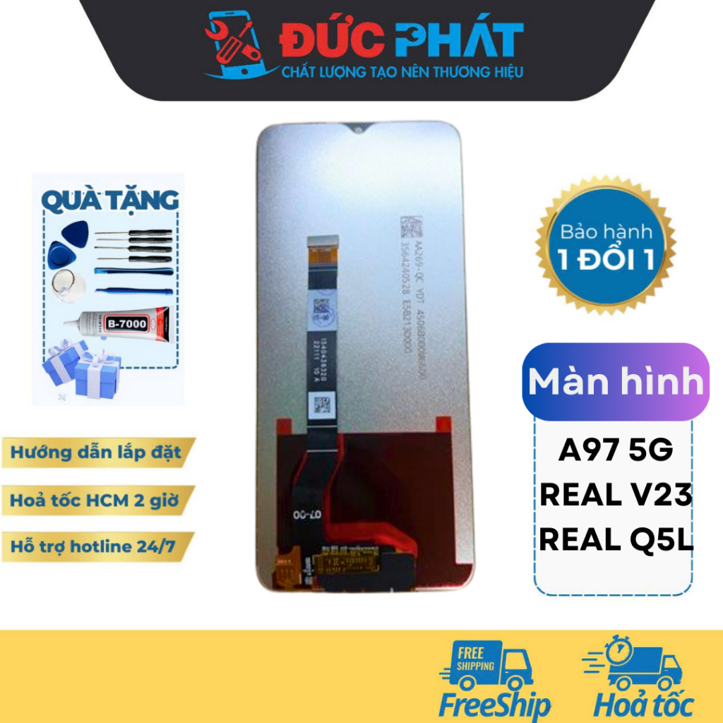 เปลี่ยนหน้าจอสําหรับ OP A97-5G / REAL V23/ REAL Q5I (ชุดซ่อมและกาวฟรี)