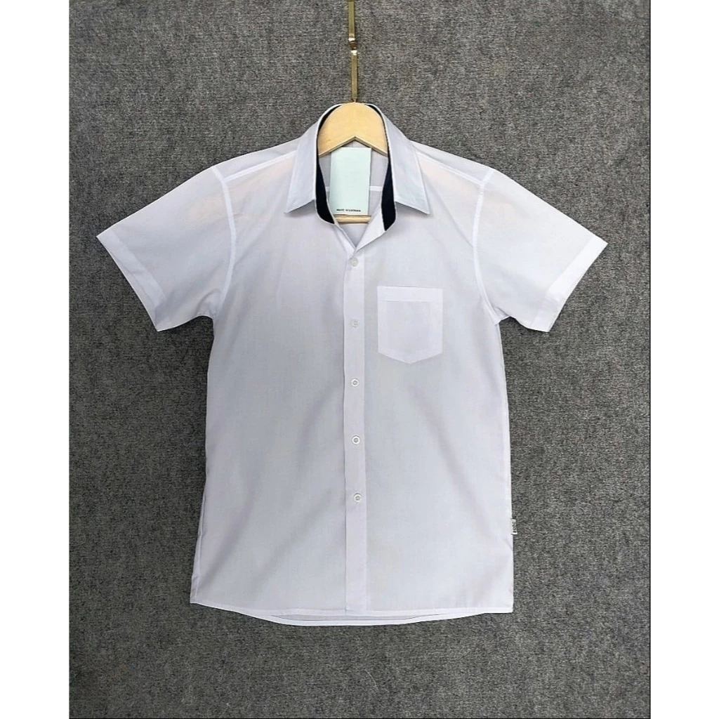 (มีแขนยาว ปลอกหุ้ม) ชุดนักเรียนเสื้อเชิ้ตสีขาวสําหรับผู้ชายและผู้หญิง, ชุดนักเรียนสําหรับเด็กชายและเด็กหญิง, ประถม-มัธยม