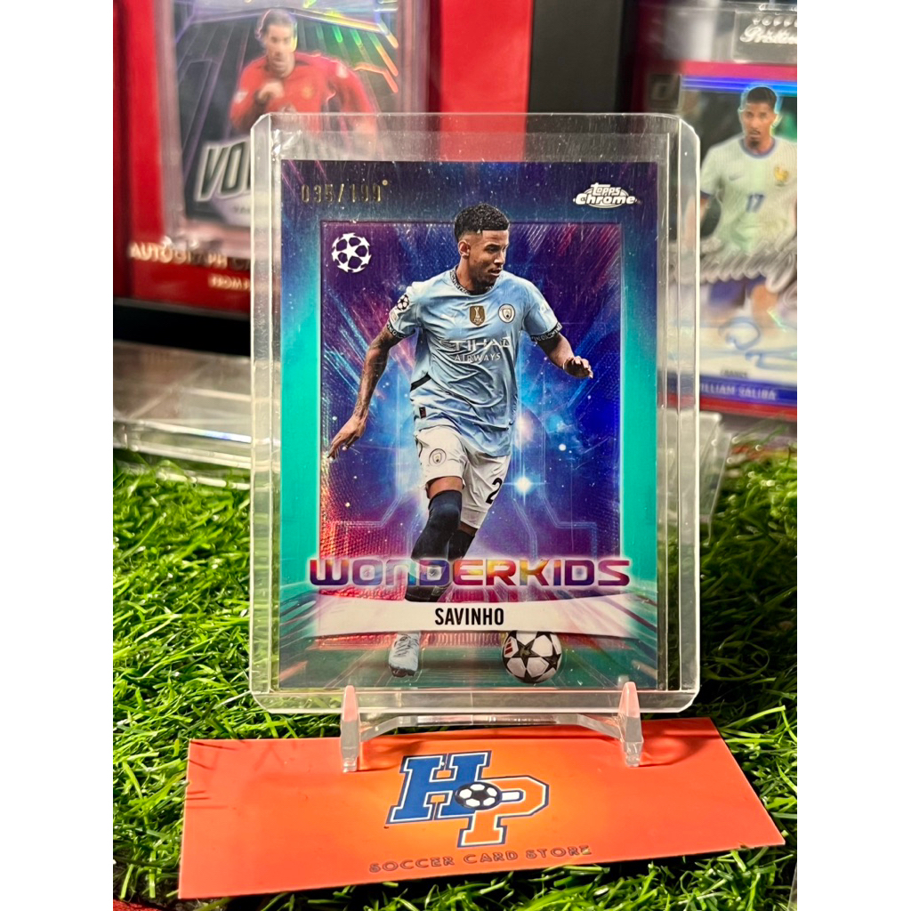 การ์ดฟุตบอล Savingho Wonderkids /199 Topps Chrome UCL 2024/25