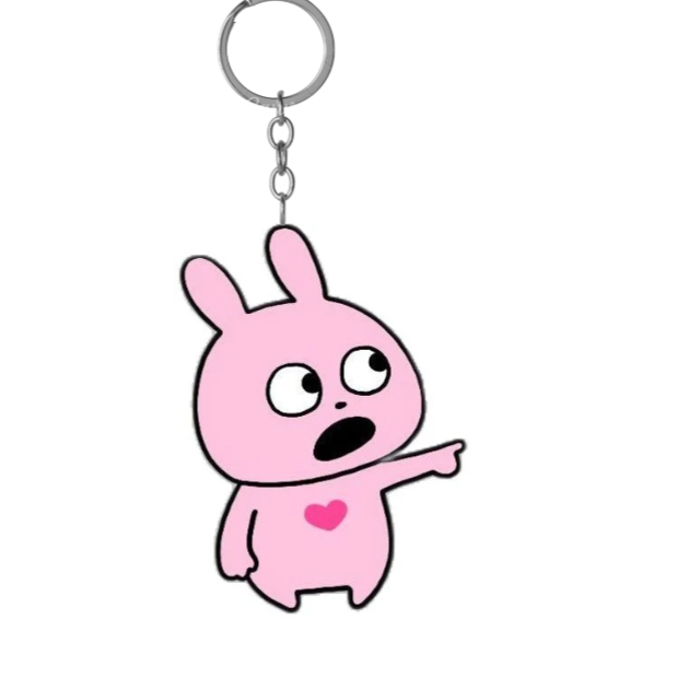 พวงกุญแจ Pink Rabbit meme