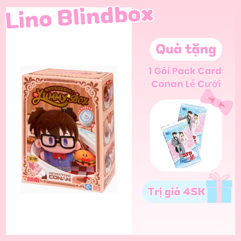 กล่องตาบอดของแท้ Detective Conan Yummy Box Vol.1 พวงกุญแจ - กล่องตาบอดยัดไส้ Conan