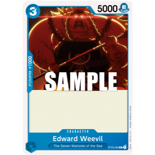 [การ์ดวันพีซ] ST03-002 | ซี | CHARACTER Edward Weevil