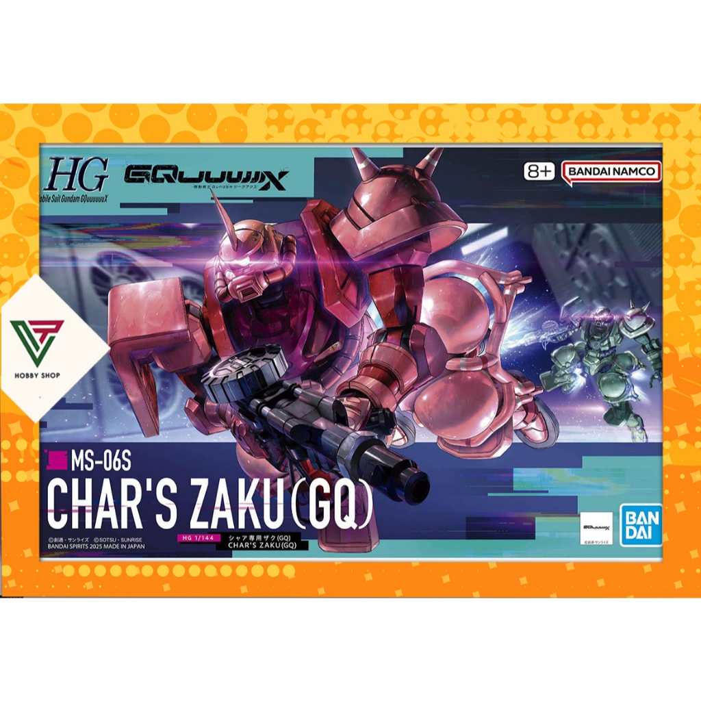 GquuuX HG 1/144 Chars Zaku GQ Assembly Model