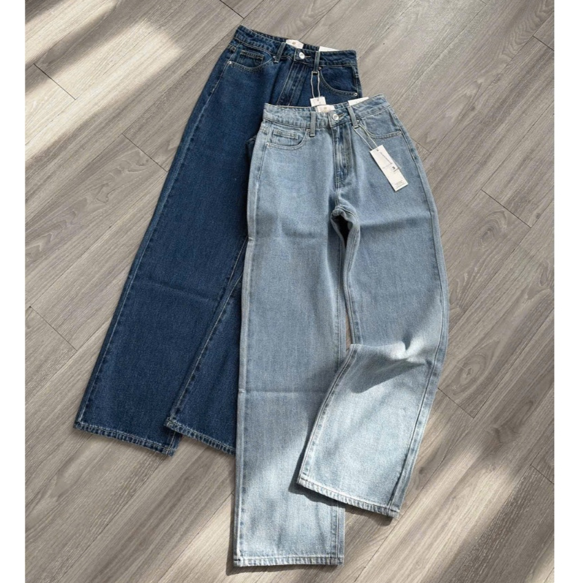 ISHAR กางเกงยีนส์ขาตรงผู้หญิงไม่ยืด - Sofm Wear