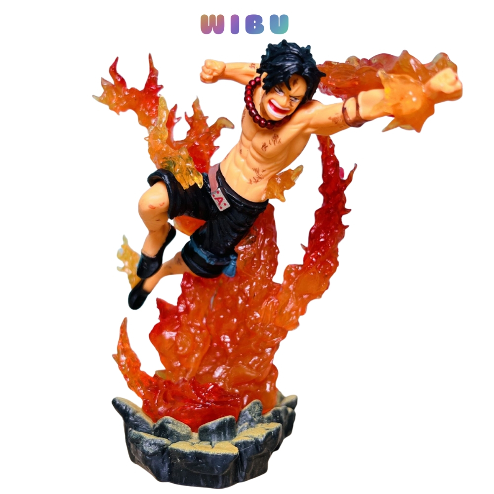 One Piece ACE รุ่น fzero super version สูง 18cm หายาก รายละเอียดคมชัด ฟิกเกอร์วันพีซ