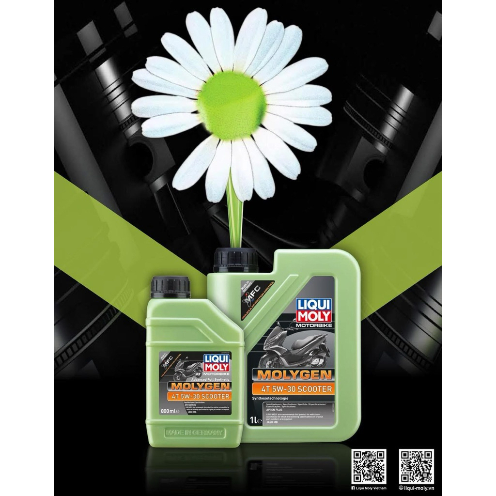 LIQUY MOLY MOLYGEN SCOOTER 4T OIL 5w30 - 800ml (สินค้าแท้ 3 แสตมป์)