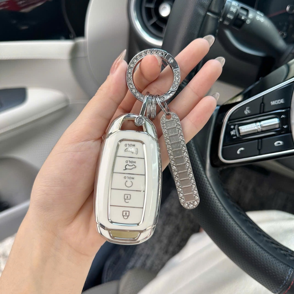 เคสกุญแจรถ Hyundai Custin 2023-2024 ผลิตจากพลาสติก TPU ทนทาน สวยงาม