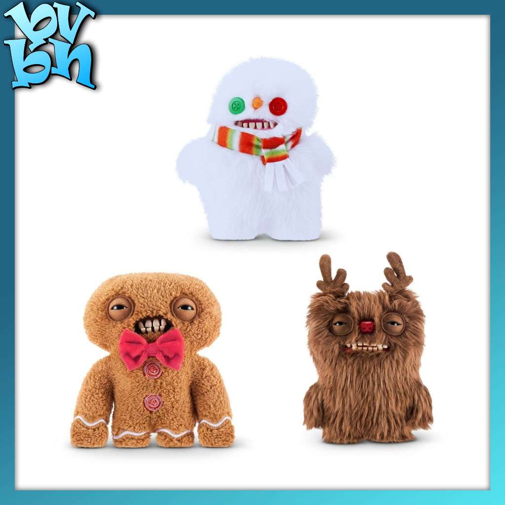 Fuggler Festive Fuggler 9 "ZuruToys ของแท้ Fuggler ตุ๊กตาหมีของเล่น Series
