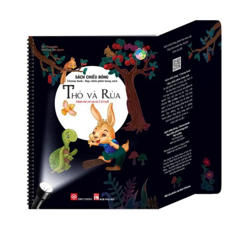 BOOK - หนังสือที่ใช้ร่วมกัน - หนังสือเงา - CINEMA BOOK - MOVIE PROJECTION IN BOOK - RABBITS AND TURT