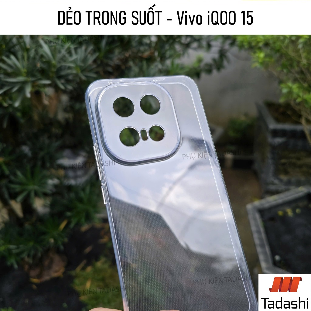 เคสแบบยืดหยุ่นสําหรับ Vivo iQOO 15, iQOO 13/ iQOO 12, iQOO Z10 Turbo/ Z10 Turbo Pro เคสรัดรูปโปร่งใส