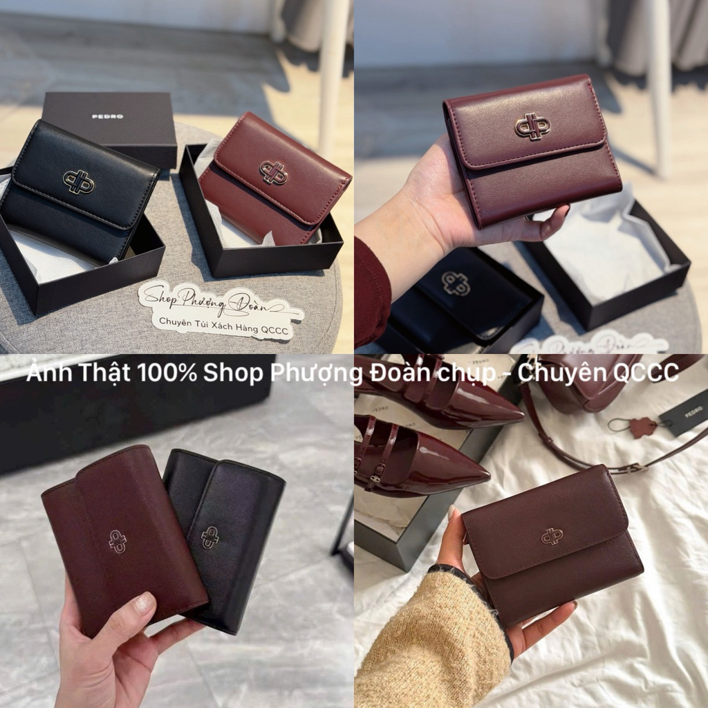 PE.DO กระเป๋าสตางค์พับหนัง PU รหัส V0100 ครบกล่อง รุ่นใหม่ สินค้าสวย พร้อมกล่องหลากสี
