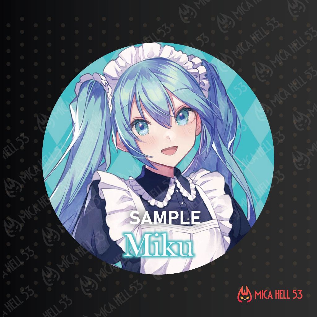 Hatsune Miku Vocaloid Badge Glitter Vocaloid Badge อะนิเมะมังงะ HH167