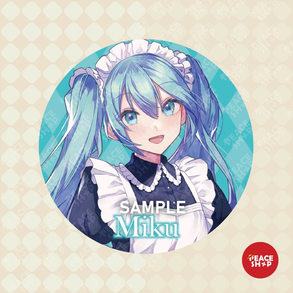 อะนิเมะมังงะป้าย Hatsune Miku Vocaloid Glitter Badge Vocaloid อะนิเมะมังงะ HH167