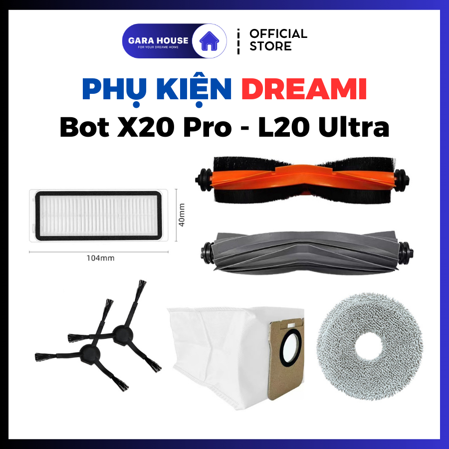 Dreame X20 Pro Dreame L20 Ultra L20 Pro L20s Ultra Robot เครื่องดูดฝุ่นอุปกรณ์เสริม_ เปลี่ยน