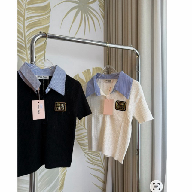 เสื้อสเวตเตอร์คอปก Miumiu