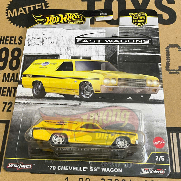 LeHuong Diecast - Hot Wheels Premium Fast Wagon 70 Chevelle SS Wagon