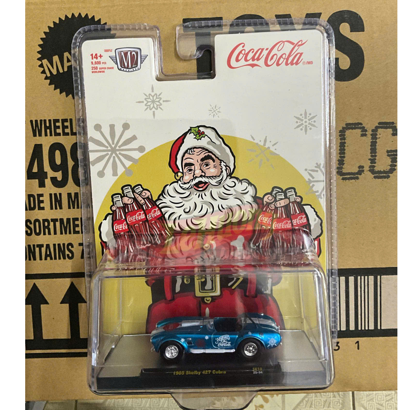 LeHuong Diecast - รถโมเดล 2025 COCA-COLA M2 Machines 965 SHELBY 427 (CHRISTMAS EDITION)
